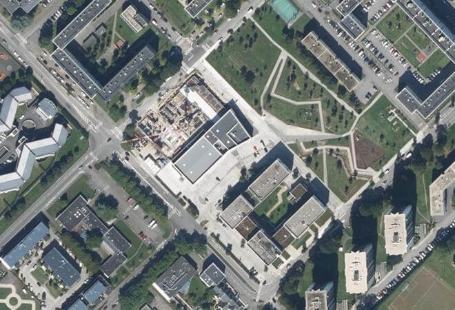 Vue aérienne Ménimur, Vannes