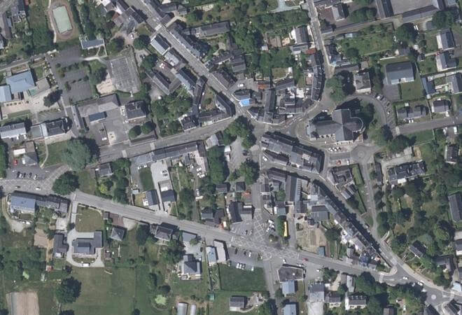 Vue aérienne Parking, Riaillé