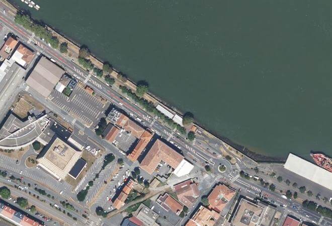 Vue aérienne Pêcherie des Allées Marines, Bayonne