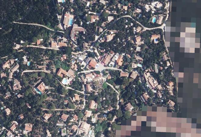 Vue aérienne Place André et Gaston Durville, Hyères
