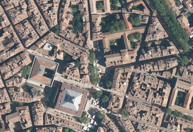 Vue aérienne Place des Précheurs, Aix-en-Provence