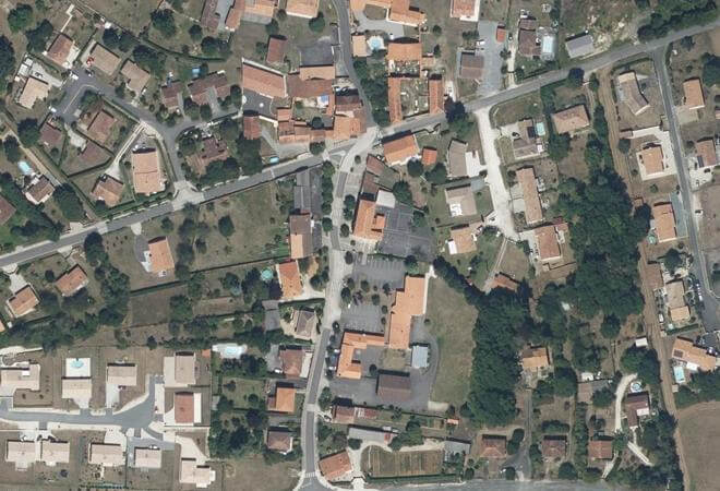 Vue aérienne Ruche Saint-Projet-Saint-Constant, La Rochefoucauld-en-Angoumois
