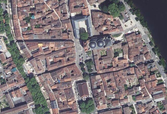 Vue aérienne Valette, Cahors